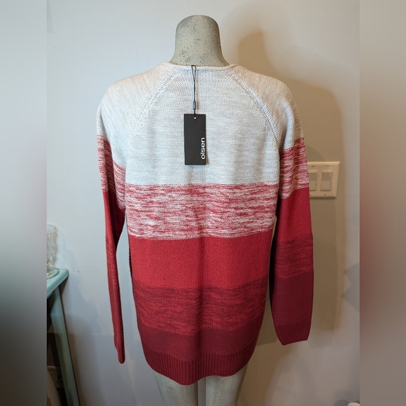 Olsen Europe Red Maple Cable Cotton Knit Sweater Size XL NWT - Picture 9 of 14